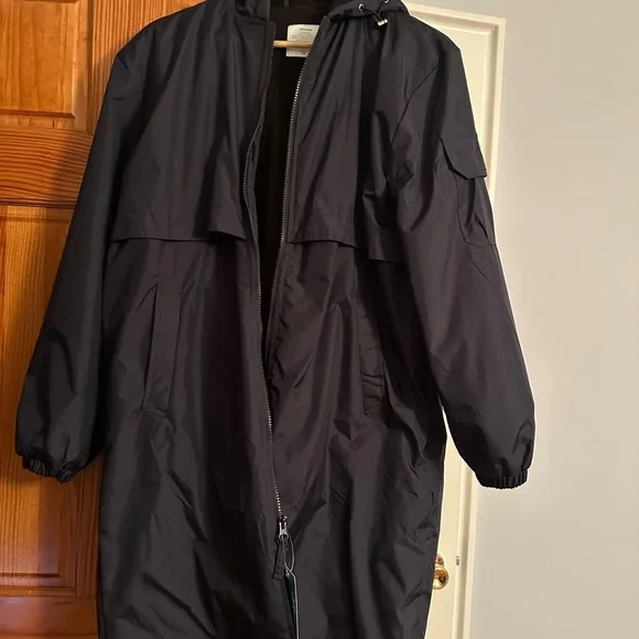 Navy hooded swim parka in adult XS from Adoretex New With Tags - Picture 1 of 5